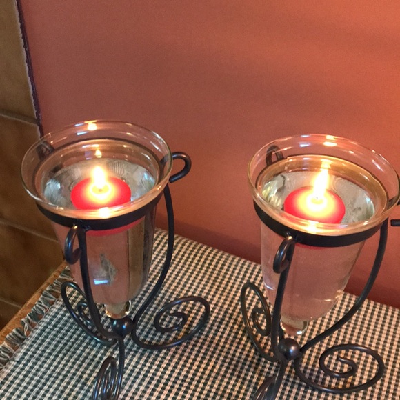 Set of floating candle holders - Picture 2 of 8